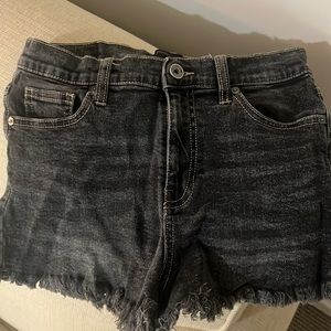 Black Kendall and Kylie Shorts. Size 28. Frayed on the Bottom. Great condition